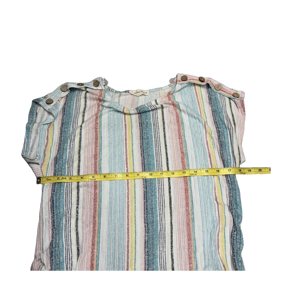 Above and Beyond Womens Top Size L Multicolor Striped Knit - Picture 4 of 7
